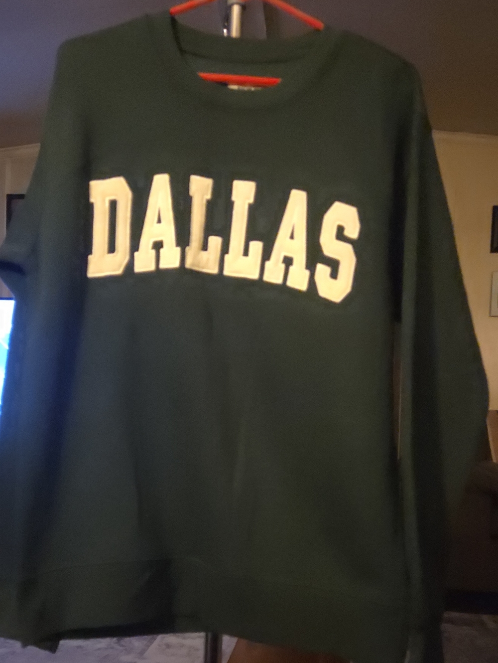 Women's Dark Green 'Dallas' Crewneck Sweatshirt